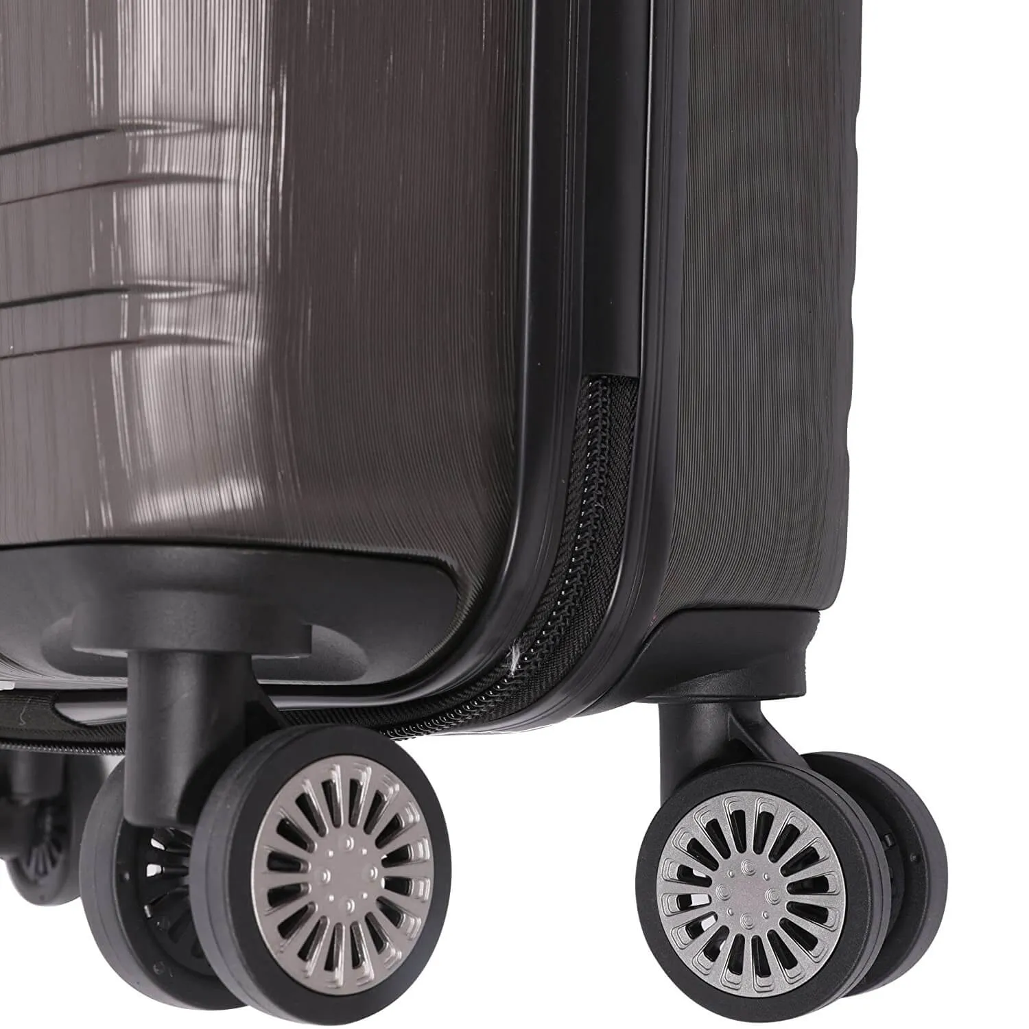 Aerolite Lightweight ABS Hard Shell 8 Wheel Complete Luggage Set (Cabin 21"   Medium 25"   Large 29"), Approved for Ryanair, easyJet, British Airways, Virgin Atlantic, Flybe and Many More