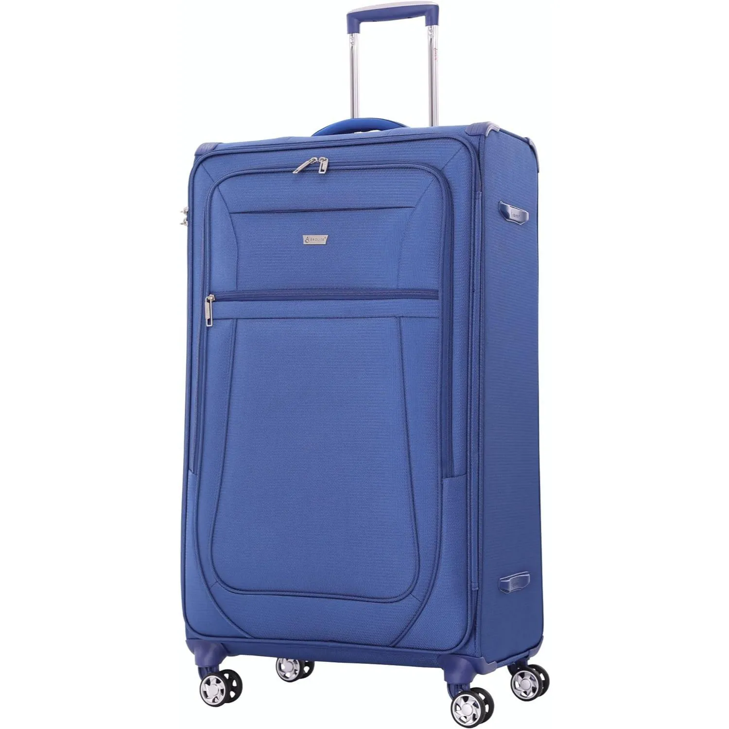 Aerolite Reinforced Super Strong and Light 4 Wheel Lightweight Cabin & Hold Check in Luggage Suitcase, Double-Tube Retractable Trolley Handle, 10 Year Guarantee