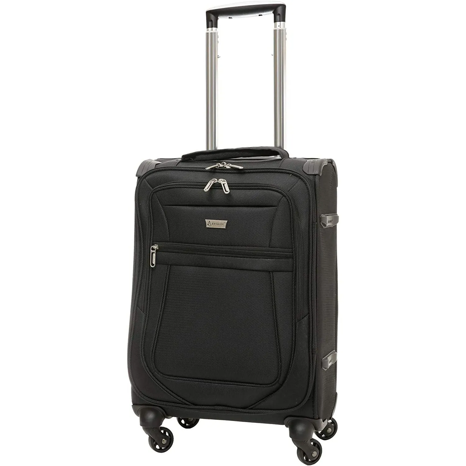 Aerolite Reinforced Super Strong and Light 4 Wheel Lightweight Cabin & Hold Check in Luggage Suitcase, Double-Tube Retractable Trolley Handle, 10 Year Guarantee