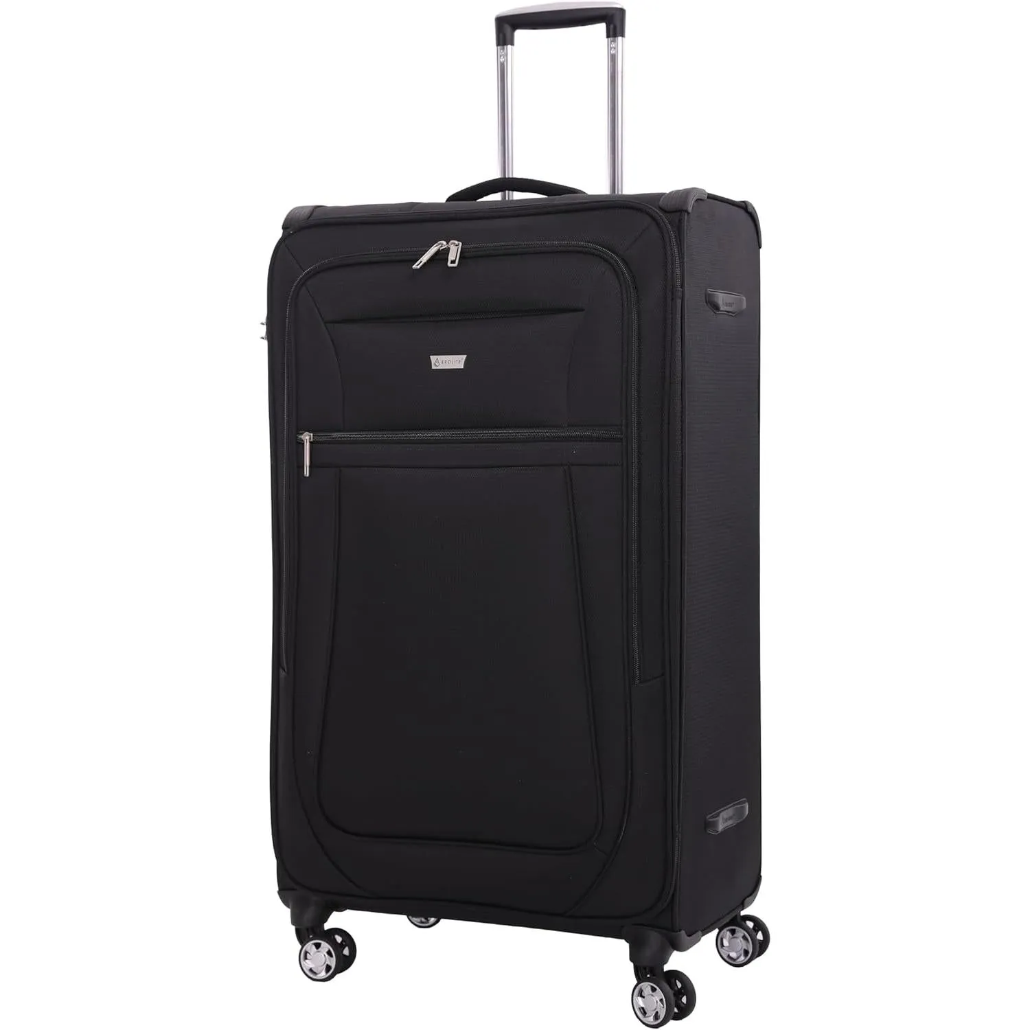 Aerolite Reinforced Super Strong and Light 4 Wheel Lightweight Cabin & Hold Check in Luggage Suitcase, Double-Tube Retractable Trolley Handle, 10 Year Guarantee