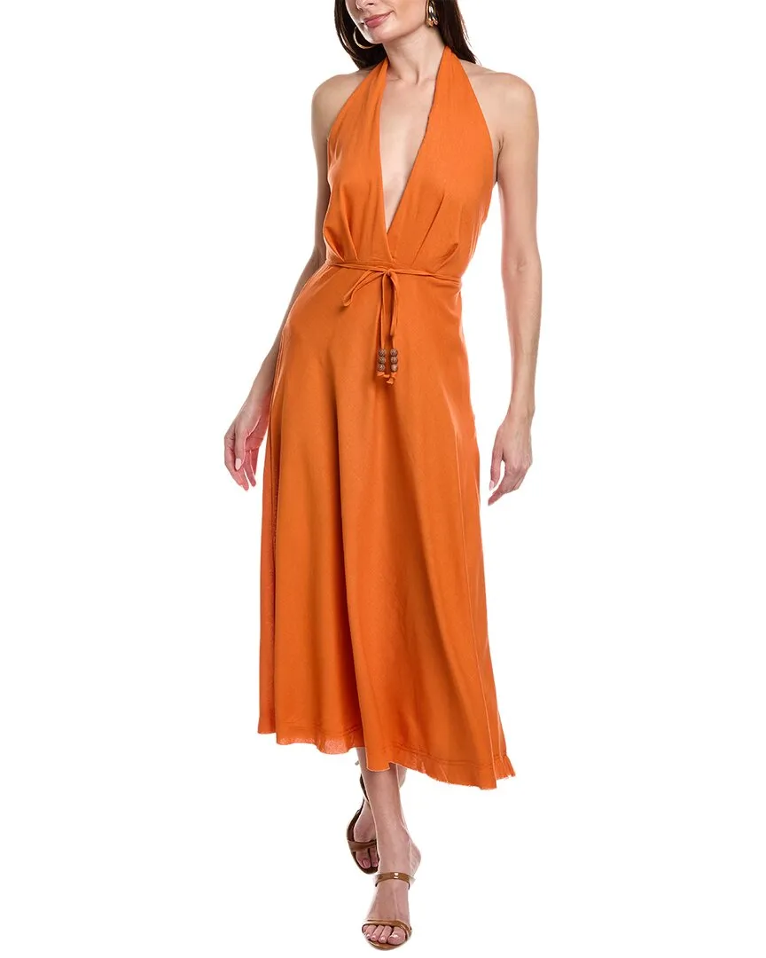 & Rouge Halter Maxi Dress