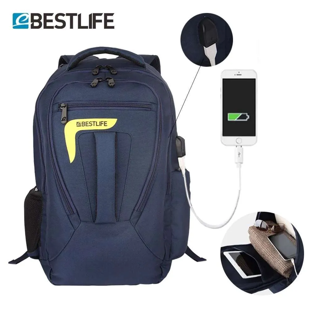 Bestlife 15.6-Inch Travel Laptop Backpack with USB Charging Port