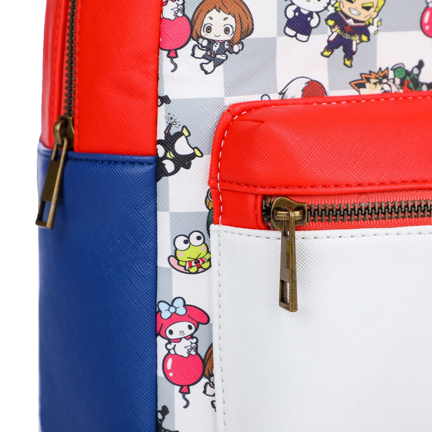 Bioworld My Hero Academia X Sanrio Kitty Color Block Mini Backpack