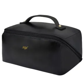 Black NGIL Medium Faux Leather Travel Toiletry