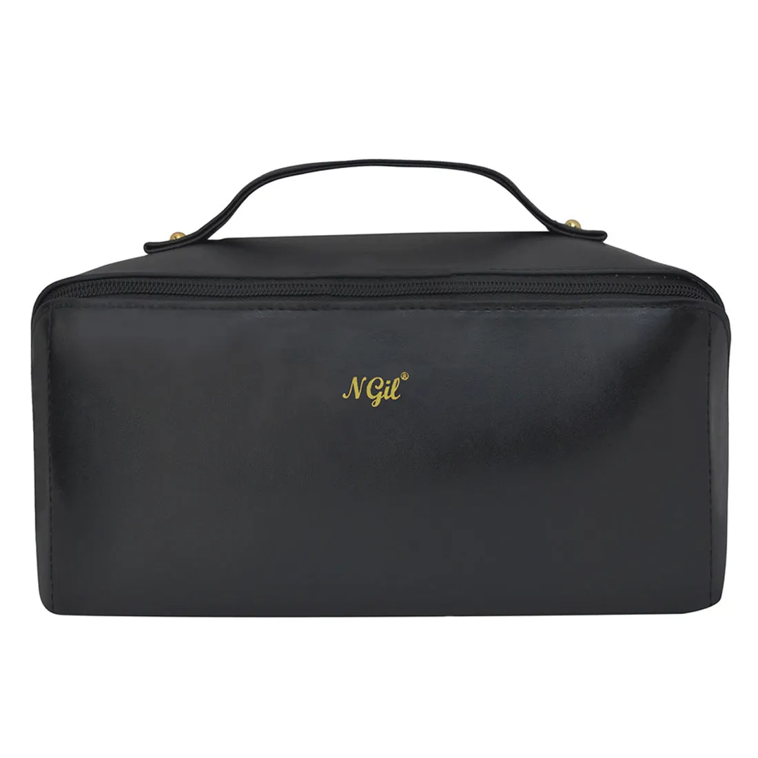 Black NGIL Medium Faux Leather Travel Toiletry