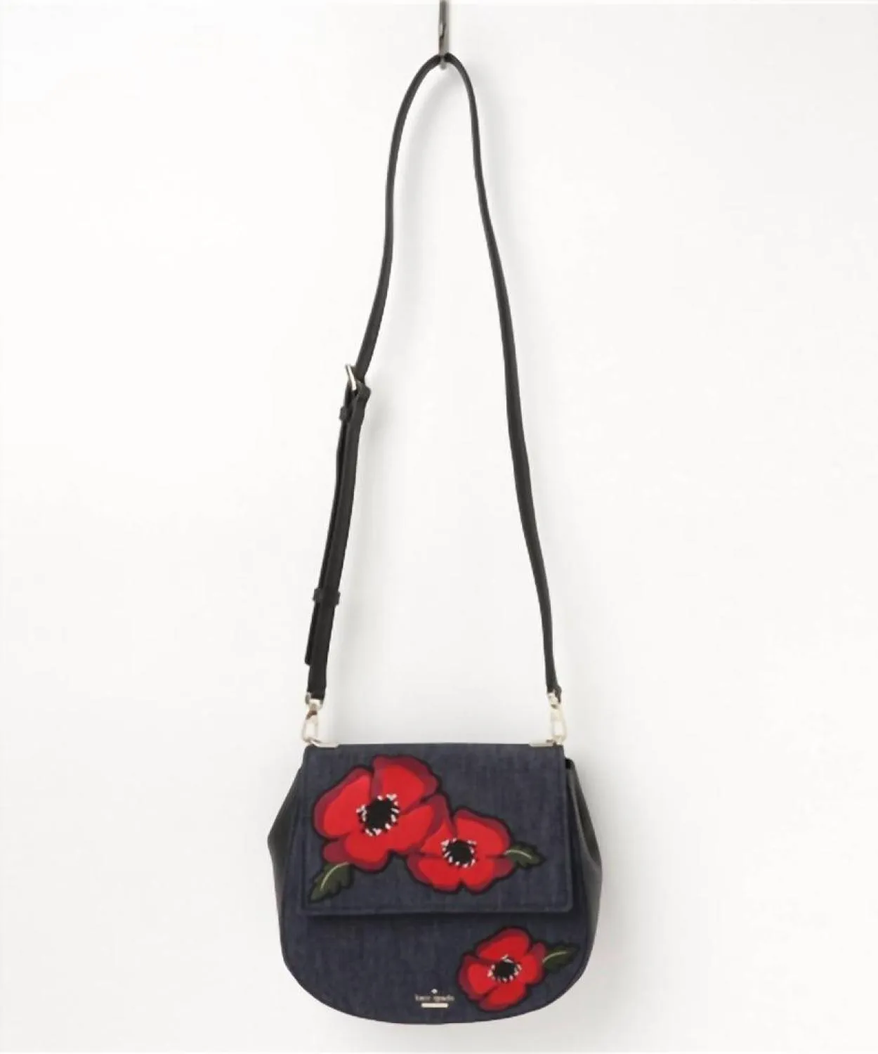 Cameron Street Poppy Floral Byrdie Crossbody In Port Blue Multi