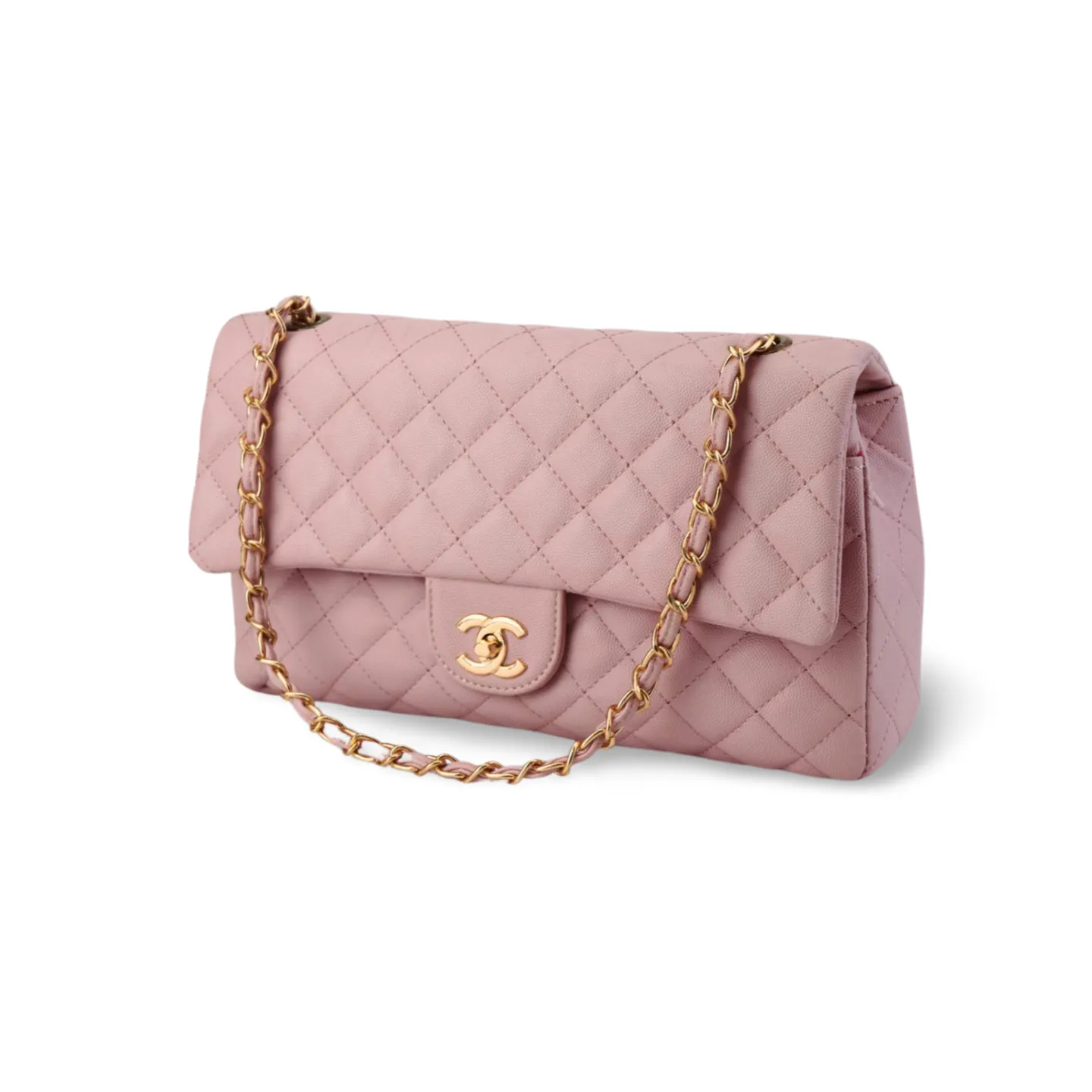 Classic Quilted HandBag with Gold Chain - Timeless Luxury