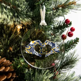 ETSU Bucs - Kelsey Montague E Crystal Ornament & Bag Tag