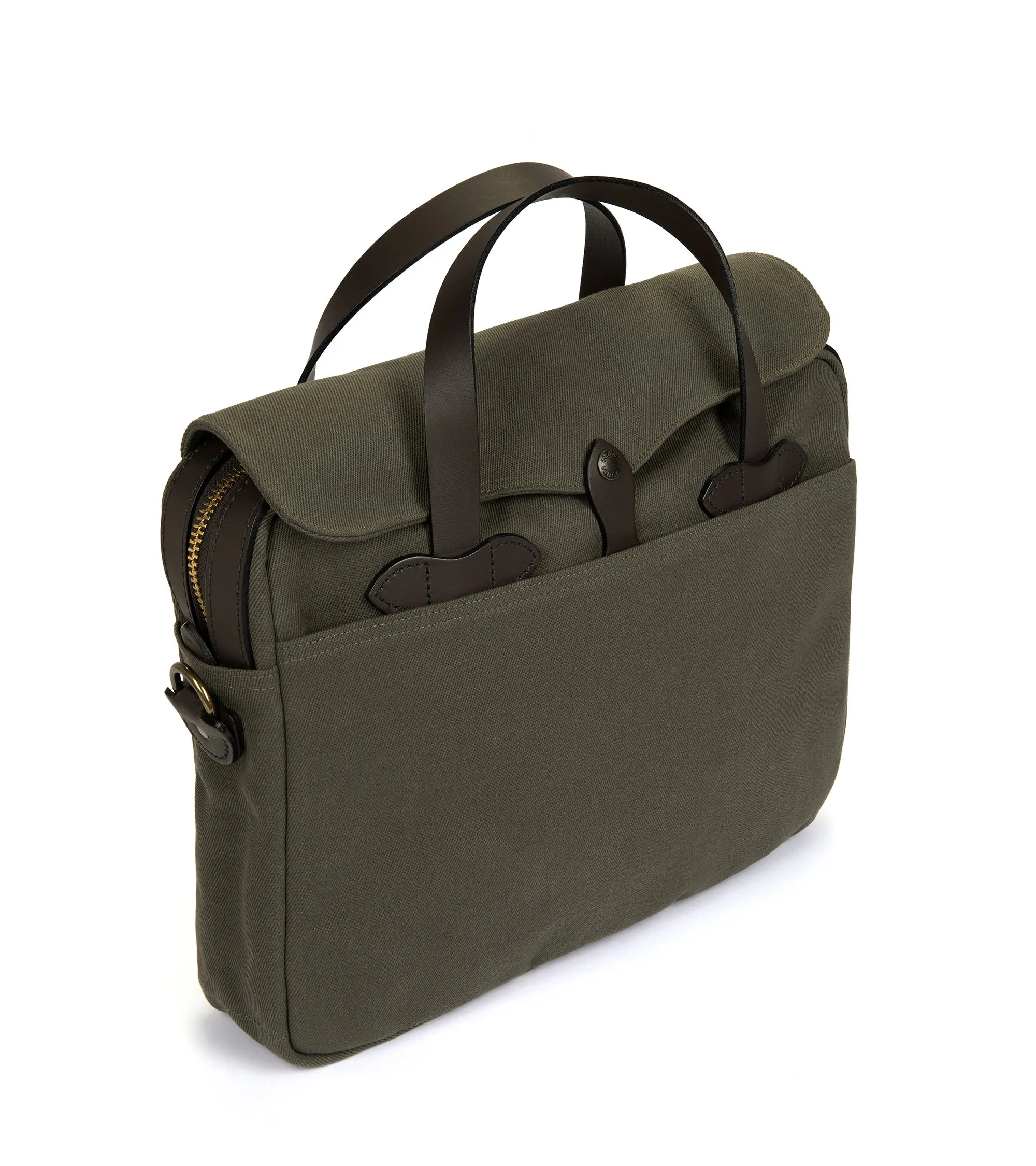 Filson Rugged Twill Briefcase: Otter Green