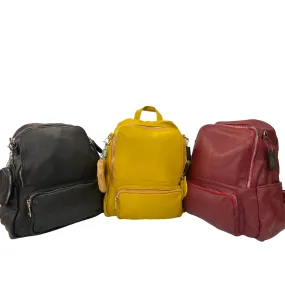 Genuine Leather Backpack with Extra Strap