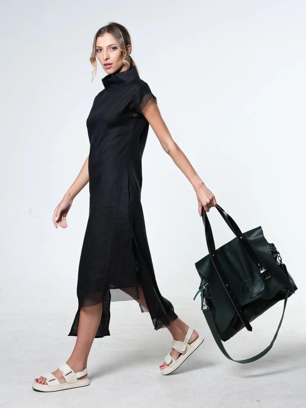 Green Leather Shoulder Bag