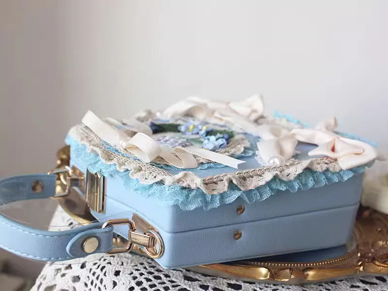 Handmade Rococo Style Bow Tie Hand Bag