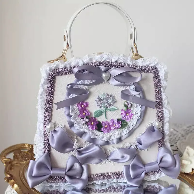 Handmade Rococo Style Bow Tie Hand Bag