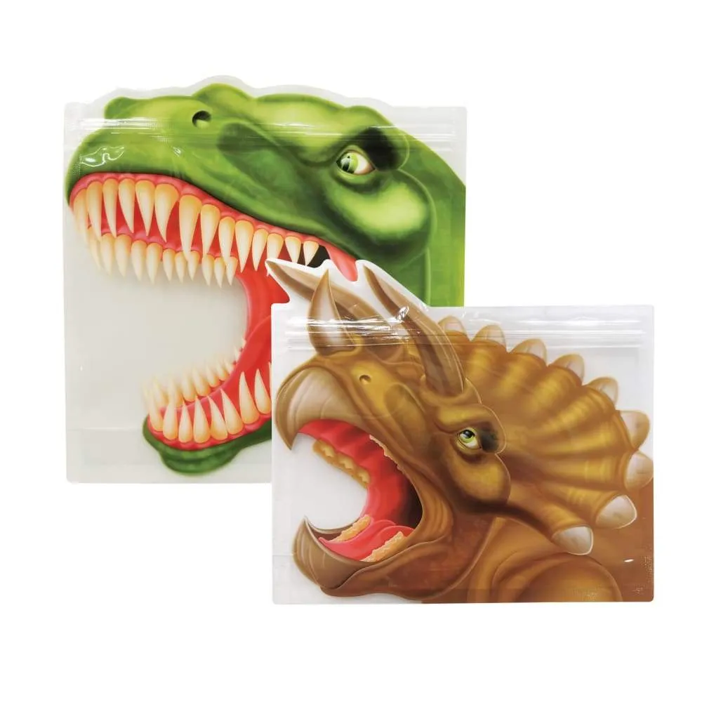 IS Gift Reusable Zip Lock Bags (Set of 8) - Dinosaurs