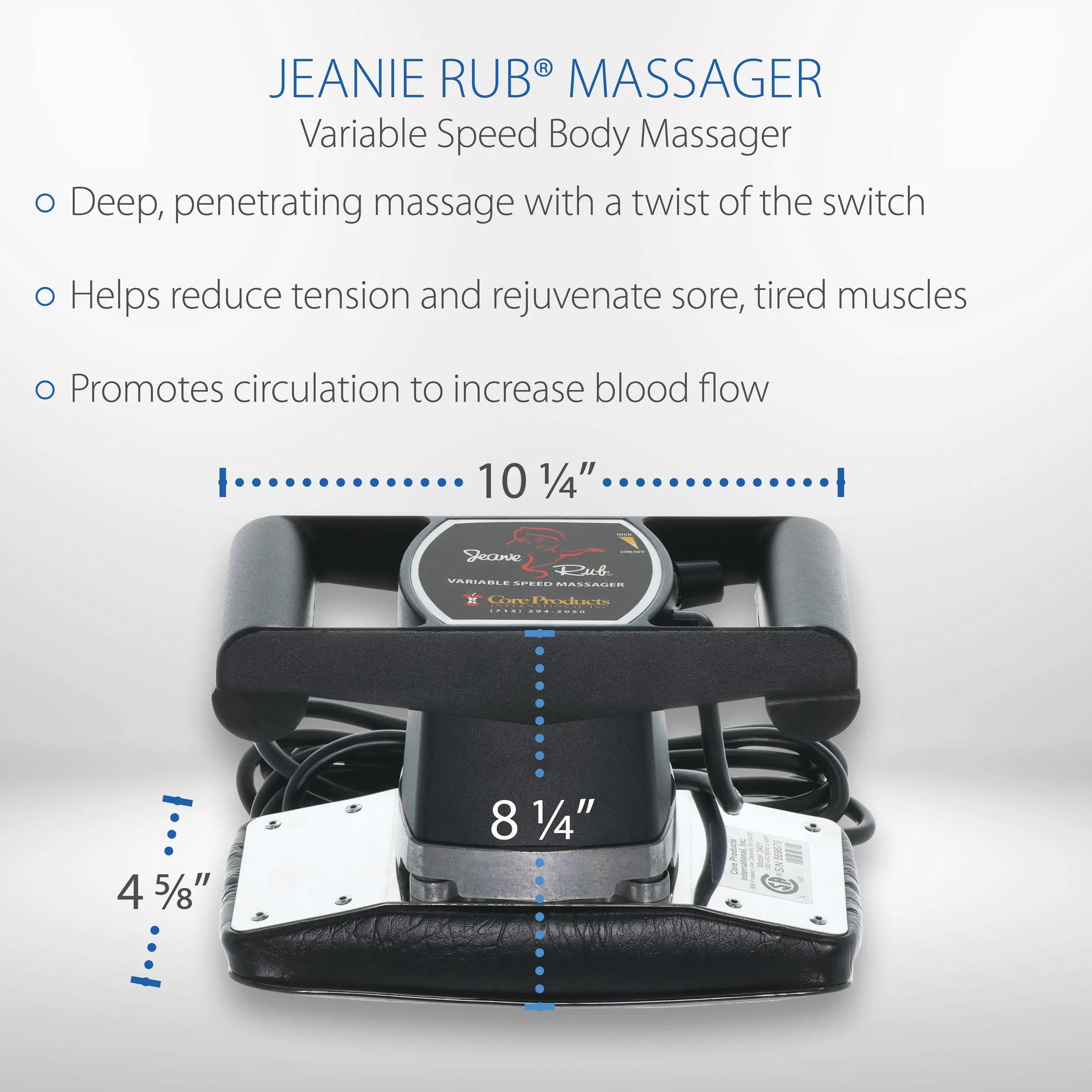 Jeanie Rub Massager - Deluxe Package