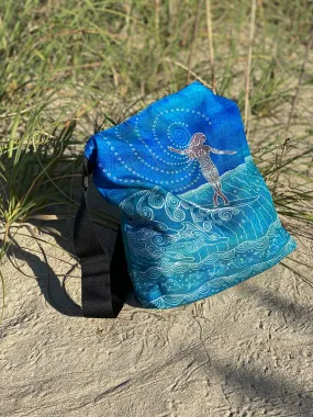 Lady Slider Tote Beach Bag