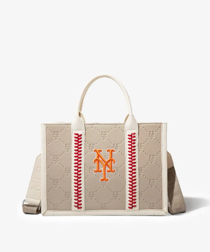 MLB Leather Stitched Tote Bag