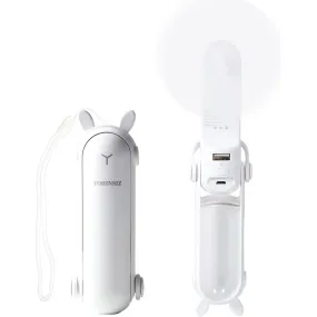 Personal Handheld Mini Fan With Power Bank And Flashlight