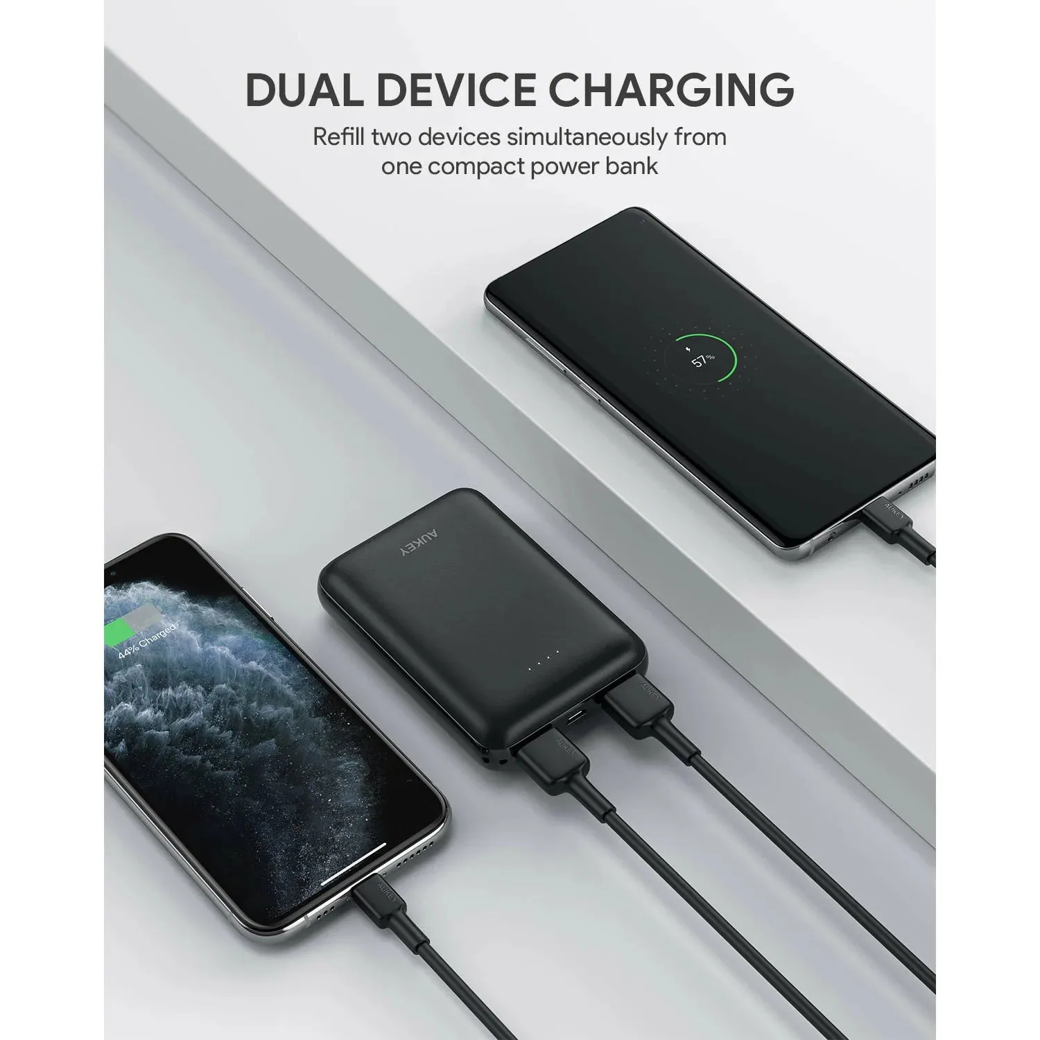 Portable Charger 10000mAh with Dual-USB Output PB-N66