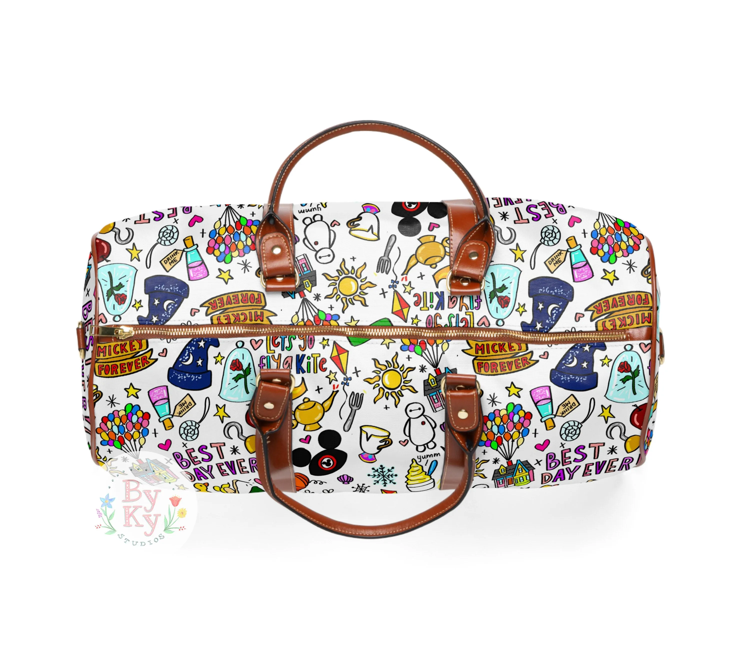 PREORDER: Mickey Doodle Waterproof Duffle Bag