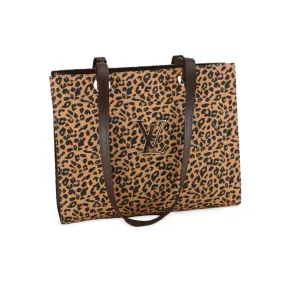 Stylish Canvas Print Leopard Tote Bag: Luxury Style for Everyday