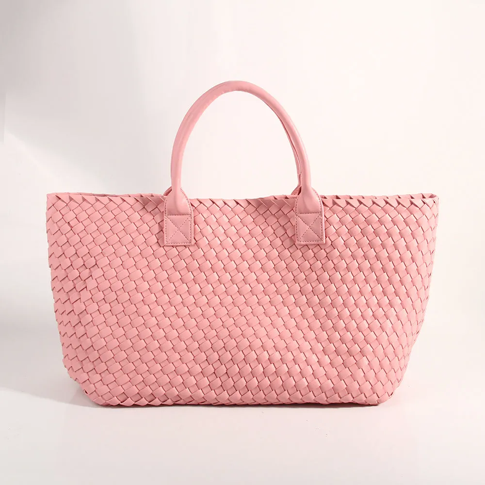 The Weavey Tote - Pale Pink