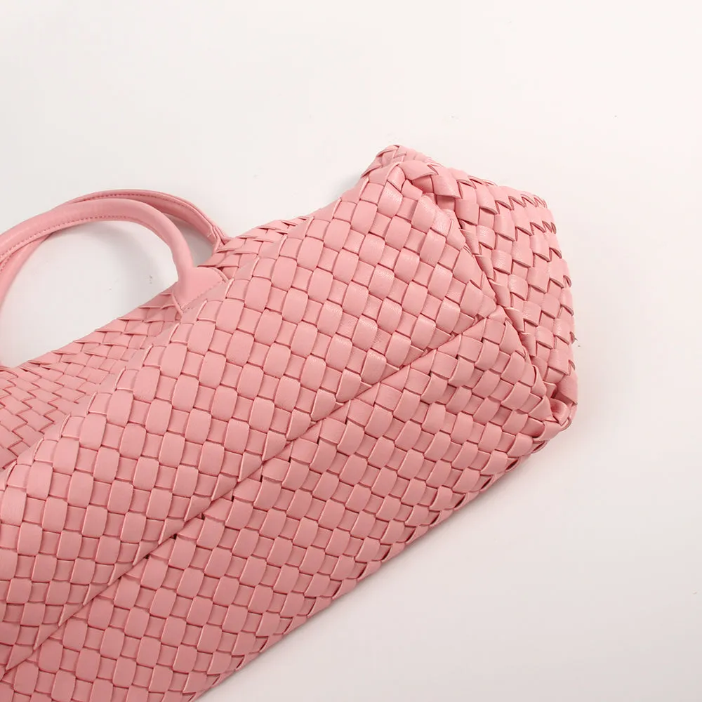 The Weavey Tote - Pale Pink