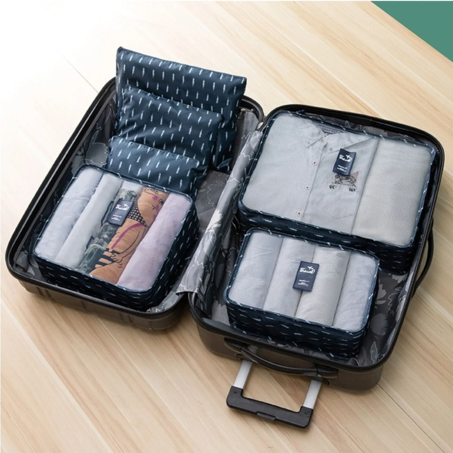 Travel Packing Pouches Kit - Set of 6